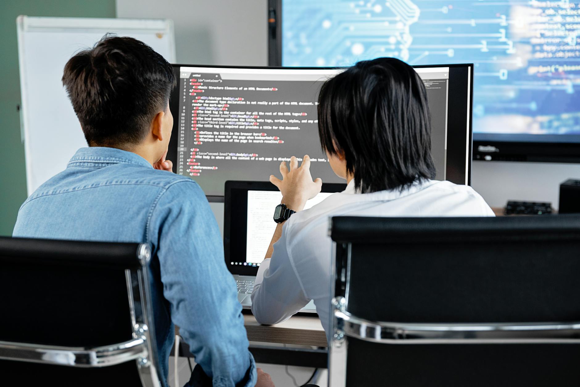 software developers certification for beginners working on a computer